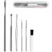 6Pcs Stainless Steel Ear Wax Pickers - Silver Earpick Wax Remover Curette for Ear Cleaning - Buy Online on GoSupps.com