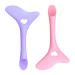 BIUDECO 2 Pcs Eyeliner Makeup Applicator Mascara Guard Cream Spoon Eyelash Brush Miss With Wings