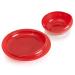 Pekokavo Spill Proof Scoop Bowl and Plate with Suction Base, Adaptive Self-Feeding Dinnerware for Elderly/Disabled (Combo Set) PLATE + BOWL