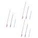 Minkissy 9 Stk silicone beauty spatula Lotion thin pot scrapers Glass scraps Small silicone spatula filler made of silicone stirring spatula cosmetics pebbles