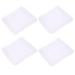 Lurrose cotton mask 6st mask glasses ear pads ear cushion pillow for oxygen hoses mask earlick oxygen-nasal cushions hearing protection hanging ears nasal pads polyester white white 5.5x5.5cm