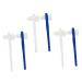Partykindom 6st double-headed false toothbrush cleaning brush for false teeth tooth bursts hard toothbrushes for adult prosthesis cleaner brush travel double-sided brush adult 1 piece (1 Pack)