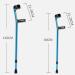 Adult Crutches Adult Crutches Canes Forearm Crutches Aluminum Foldable Medical Crutches Open Cuff Adjustable Canes Walking Sticks Convenient Independence 1pcs - Buy Online on GoSupps.com