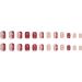 SINLOV Fake Nails Medium French Square False Nails Glitter Glossy Press on Nails Ballerina Acrylic Full Cover Fake Nail for Women and Girls - Buy Online on GoSupps.com
