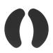 Under Eye Pads 50 Pairs Eye Gel Pads Eyelash Extension Pads for Eyelash Extensions Eye Mask Beauty Tool Black