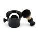 Ceramic Shaving Soap Bowl Kit For Men, Pure Badger Shaving Brush, Shaving Cream Soap, Wide Mouth, Ceramic Black Shaving Soap Bowl/Mug with Knob Handle