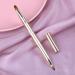 Dual End Retractable Lip & Concealer Brush - Gold Makeup Brush with Caps for Flawless Application - Buy Online on GoSupps.com