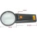 Plastic Handle Magnifier Easy to Read Small Fonts for Mother and Father LED Lighting High Magnification Magnifier Made in China - Buy Online on GoSupps.com
