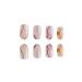 24 Pcs French Press Fake Nails - Cute Smiley Face Design Oval Stick-On Acrylic Nails for Women & Girls | International Shipping Available - Buy Online on GoSupps.com