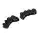 Silicone Toe Separators for Nail Art | Pedicure Relaxing Toes - 1 Pair (Black) | International Shipping Available - Buy Online on GoSupps.com