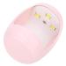 Mini Portable UV Nail Lamp - LED Gel Polish Dryer for Manicure | USB Connection - Pink - Buy Online on GoSupps.com