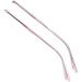 Deebow Glasses spare bar yewear leg transparent pink metal-brass hill-poor single tooth plastic placema substance repair parts 1 pair
