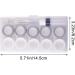 Buy 5 Pairs Contact Lens Cases - Travel-Friendly Eye Lens Boxes for Women - Stylish White & Gray Pupil Containers - Buy Online on GoSupps.com