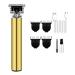 Flisdtry Electric Pro for T- Cordless Trimmer Wireless Portable Hair Clipper Oil Head Clipper-Gold