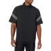 Mizuno Short Sleeve Hitting Jacket | Wind Resistant | Stretch Woven Fabric | Front 1/4 Zip | Side 1/4 Zip Adult 3X-Large Black-shade
