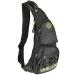 INNTURT Nylon Sling Chest Bag Daypack Bicycle Travel Gym Backpack Stylec-black