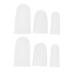 FRCOLOR High Heel Protectors 8 Pairs Toe Cover Silicone Gel Foot Protectors for Feet Thumb Valgus Orthosis Foot Pain Ease Device Toe Orthotic White Sole of Foot Isolator Sebs