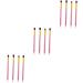 Hemoton 12 Pcs Eye Make-up Brush Kit Highlighter Brushes Eye Cosmetic Brushes Foundation Makeup Brush mediumx3pcs Pink+goldx3pcs - Buy Online on GoSupps.com