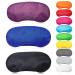 Exacoo 12 Pcs Multicolor Sleep Eye Mask Soft Eye Mask Cover Lightweight Blindfold with Elastic Strap Headband Eyeshades for Travel Nap Eye Cover for Kids Women Men 12 Colors