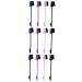 Mipcase Lash Tools 12 Pcs Styling Tool Eyelash Comb Brush Eyelash Grooming Brush Folding Makeup Mascara Eyelash Tool Eyebrow Eyelash Brush Black Eyebrow Brush Tools Applicator Small