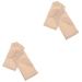 Beavorty 2 Pairs Nail Gloves Fingerless Gloves Nail Art Gloves Led Dry Gloves Gel Nail Gloves Uv Gloves for Gel Manicures Half Finger Gloves Miss Accessories Care Spandex