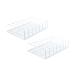 Uinfhyknd 2 Pack Acrylic Eyeshadow Palette Holder 7 Compartments Cosmetic Storage Organizer