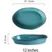 Dinnerware Set Kitchen and Dining Soup Plate - Creative Blue Oval Ceramic Dishware Dishes Household Dishes Dish Large Fish Plate Western Dish 12 Inch Deep Dish EUR - Buy Online on GoSupps.com