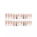 48 Pcs Pink Press on Nails Set - Long Square & Toenails with Rhinestone Design | YEFIUO French Fake Nails for Stylish Nail Art - Buy Online on GoSupps.com