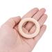 50 pieces wood rings 50mm unfinished natural wood round rings DIY wood handicrafts decorative circles accessories for handmade jewelry make bracelet garland hair hair