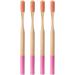 SOLUSTRE 4 Pack Bamboo Toothbrushes - Eco-Friendly Travel Toothbrushes for Sustainable Oral Care - Buy Online on GoSupps.com