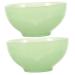 2 pieces of bowl container terrarium green decorative soap for men accessories foundation small bowls shaving bowl jade bowl glass men's care 11.50x11.50.50cmx2pcs 2 x green