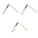 Minkissy 3 pieces of men's razor men's razor men's shaver balder razor for men head barbara razor razor razor made of metal hand razor for safe razor Straight