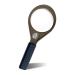 20 x & 10 x Handheld Magnifier Glass with Protective Sleeve Small Reading Magnifying Glass with Non Slip Handle Portable Hand Held for Seniors Students Exploring (65mm Blue & Brown)