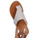 MisFun Bunion Correction Sandals  Orthopedic Sandals Women with Orthopedic Toe Ring With Orthotic Insole Bunion Sandals for Women Suitable for Summer Outdoor 9 White