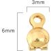 BEADIA 14K Gold Plated End Caps 3x6mm - 200pcs | Non Tarnish Jewelry Making Findings - Buy Online on GoSupps.com
