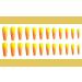 Sethexy Shiny Long Ballerina False Nails | Colorful Press-On Nail Tips - 24 Acrylic Nail Designs for Women & Girls (Orange Yellow) - Buy Online on GoSupps.com