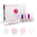 Revel Nail Dip Powder Starter Kit 4-Color | Made in USA | Nail Polish Alternative | Non-Toxic & Odor-Free | Crack & Chip Resistant - Fabulous in French   Bordeaux