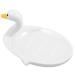 Ciieeo Ceramic Swan Soap Dish Decorative Soap Dish Sink Cute Stand Portable Duck Soap Dish Shower Bathroom Soap Holder Animal Travel Soap Case Ceramic Soap Holder Bracket White Ceramics White 15X10.5X9CM
