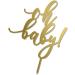 Add Elegance to Your Celebration with Oh Baby Cake Topper - Gold Acrylic Happy Birthday Baby Shower Cake Decoration Gold - Buy Online on GoSupps.com