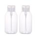 2Pcs 500ml (16.9oz) Nail Polish Remover Pump Bottle Dispenser Empty Push Down Pump Dispenser Bottle with Flip Top Cap for Nail Polish and Makeup Remover  Clear