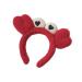ZHOUMEIWENSP Red Crab claw Headband for Women Girls SPA Skin Care Facial Hair Band Makeup Washing Hair Accessories (Red Crab claw)