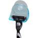 Colorful Suction Cup Razor Holder - No Drilling Blue Transparent Wall Hook for Easy Installation - Buy Online on GoSupps.com