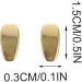 Operitacx Metal Frame Glasses Nose Pads - 4-Piece Golden Air Chamber for Comfort & Anti-Slip Support - Buy Online on GoSupps.com