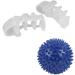 DEAVER Foot Massage Toe Separators - Set of 2 Gel Silicone Correctors for Overlapping Toes, Hallux Valgus, Crooked Toes - 4 Sets - Buy Online on GoSupps.com
