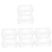 Hoement wet wipes holder one-way towels 8 pieces of baby cloths Box transparent disposable plastic box container baby accessories organizer transparentx4st 19.5x12.5x7.5cmx4pcs