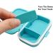 Small Pill Box Supplement Case - Travel Medication Organizer with 3 Compartments | Daily Vitamin Carry Case (Pink White Blue Green) - Perfect for Pocket or Purse - Buy Online on GoSupps.com