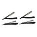 Frcolor 4 pieces Safe razor on shave razor men's razor Razor blade while shaving while razor men Razor Handraser for men old -fashioned knife holder man