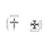 Shop Wakihong 60 Pcs Cross Nail Art Earrings - DIY Goth Nail Charms & Accessories for Stunning Manicure Decorations | Antique Silver - Buy Online on GoSupps.com