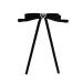 WONDER ME Black Velvet Love Pearl Spring Clip Female French Retro Court Ladies Hairpin Hair Clip 250*170*35mm Black