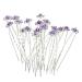 Rbenxia 20 Pcs Bridal Wedding Rhinstone Hair Pins 2.4 Inches Bridal Prom Clips Rose U-shaped Hair Pins for Women and Girls  Purple